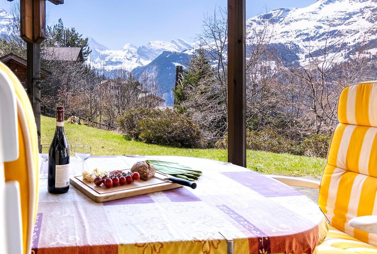 Chalet Steingärtli 1 Wengen Exterior foto